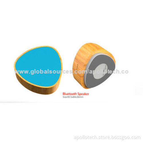 Portable Bluetooth Speakers, Measures 83.5 x 84 x 36mm, 120g, Wooden Material, V4.0+EDR BT Version